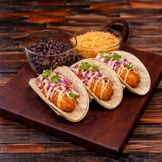 Fried Avo Taco Lunch