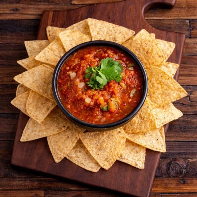 Large Fresh Salsa & Chips.