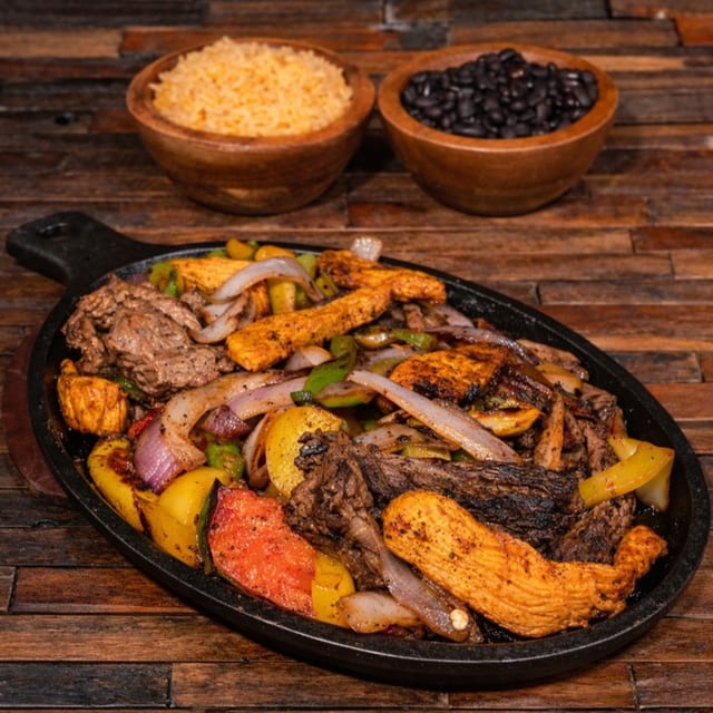Chicken & Steak Fajitas.