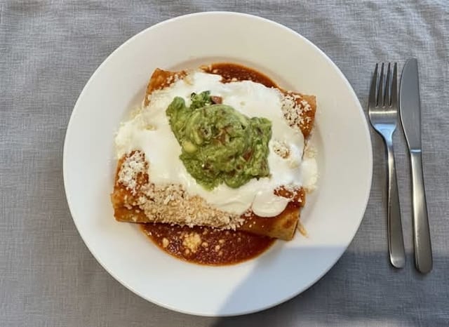 Ground Beef Enchiladas.